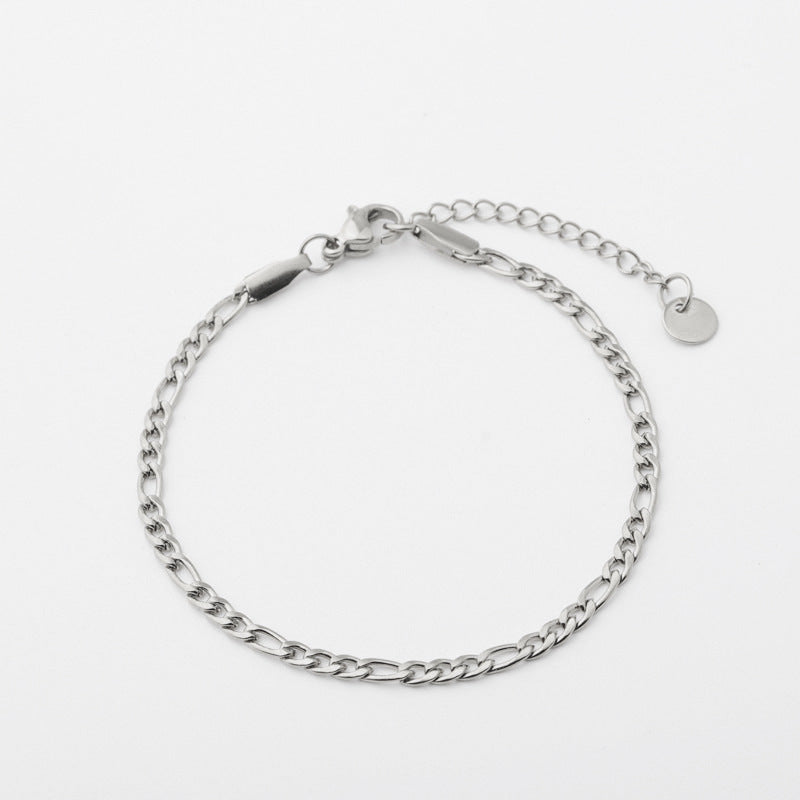 Stainless Steel Gold-plated Cuban Minimalist Stainless Steel Bracelet