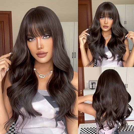 AliExpress Foreign Trade Long Wavy Full-head Wig