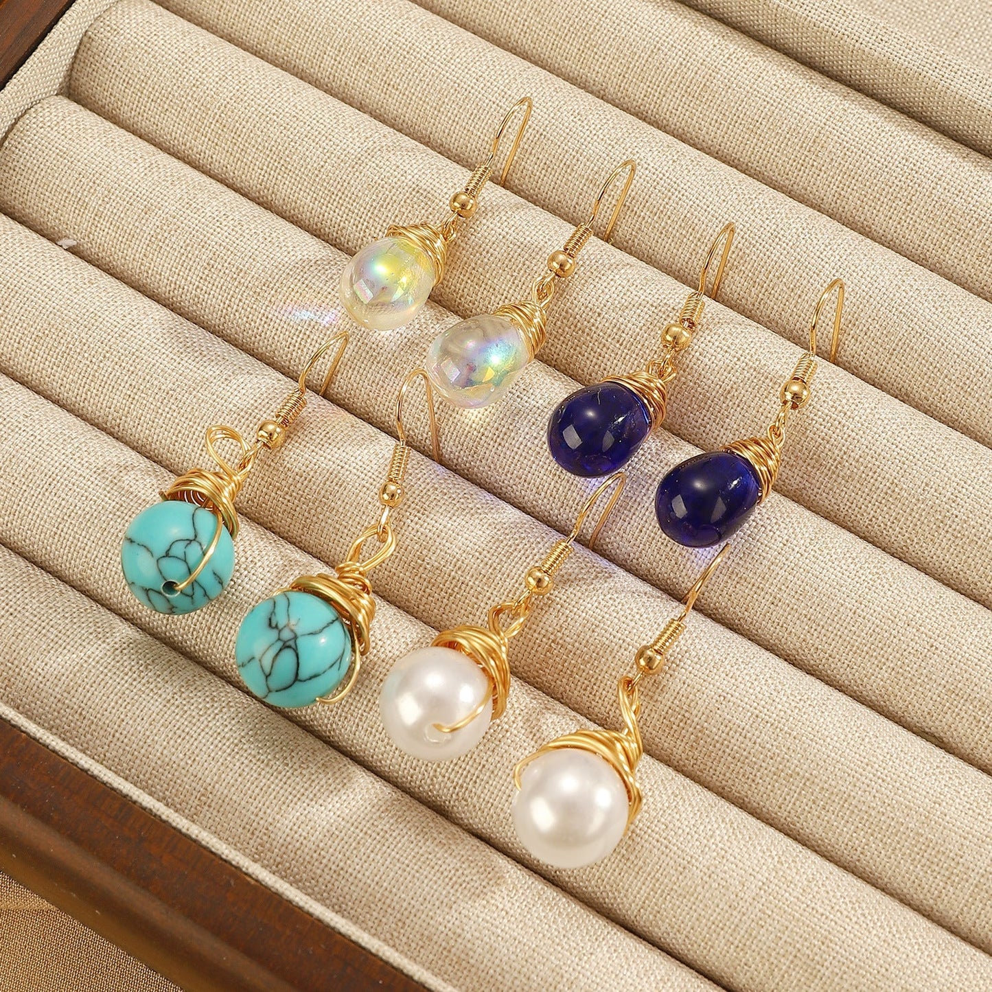 Retro Droplet Lantern Earrings