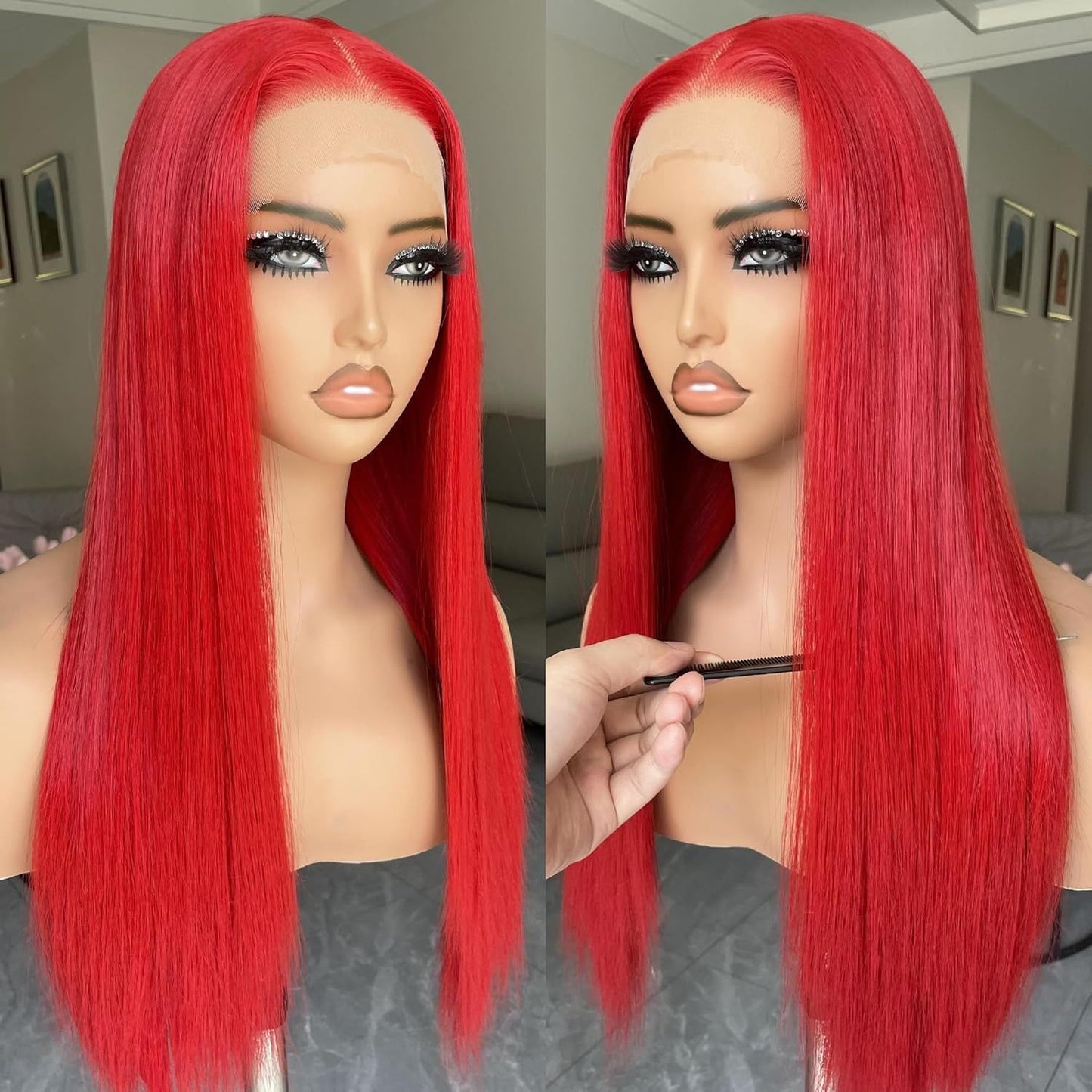 European And American Style Wig Women's Front Lace High Temperature