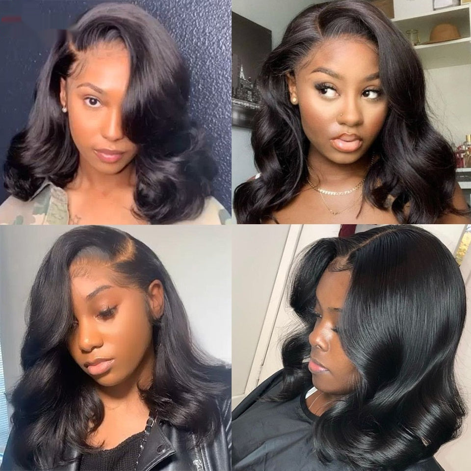 Wig Women's Short Curly Hair Medium Wave Micro Roll Chemical Fiber Full-head Wig