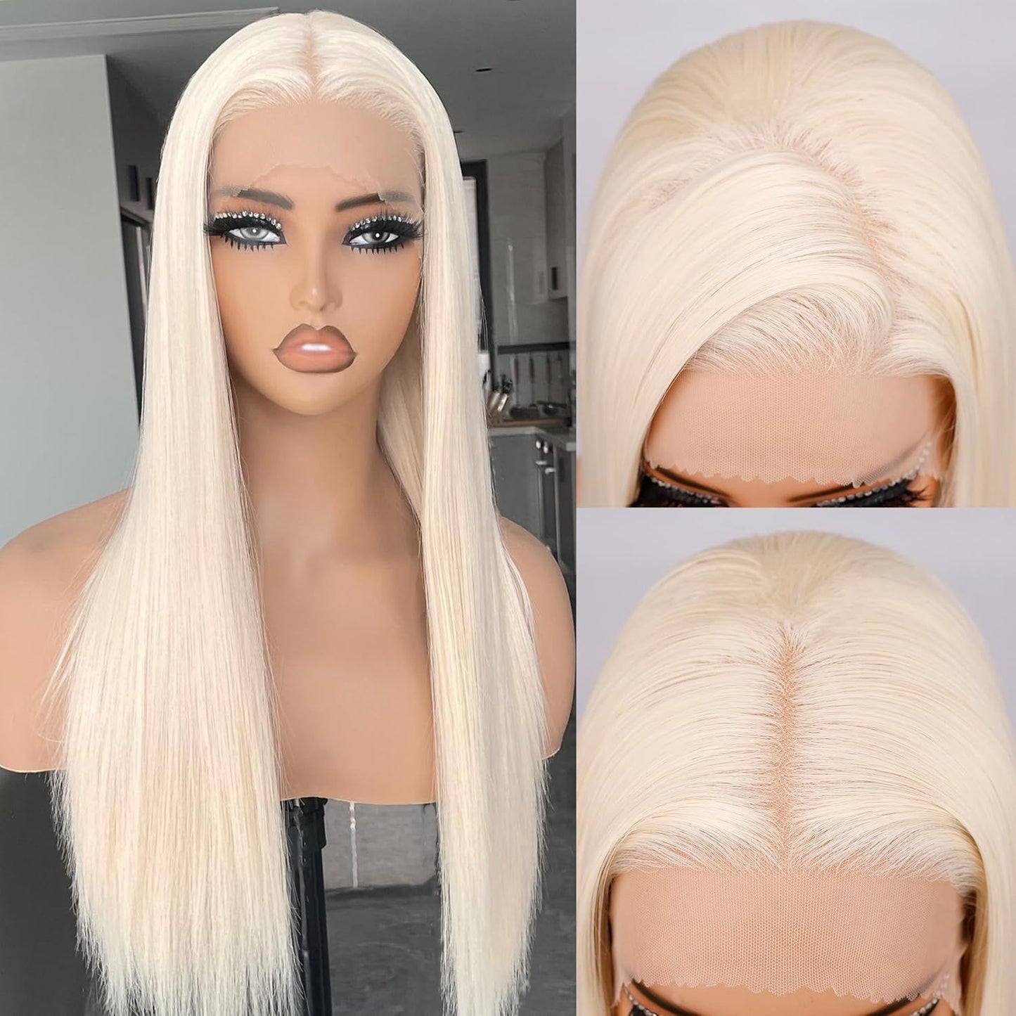 European And American Style Wig Women's Front Lace High Temperature