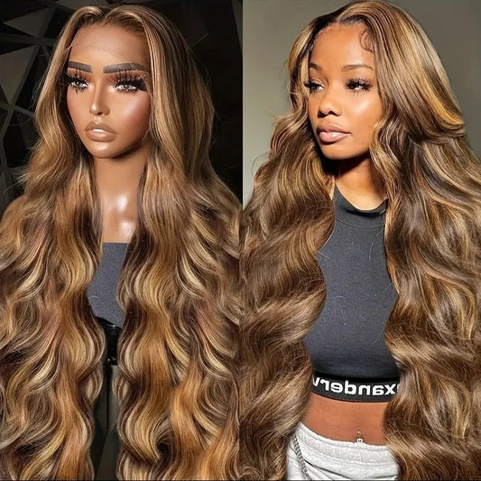 Women's Big Wave Long Curly Hair Highlight Wig
